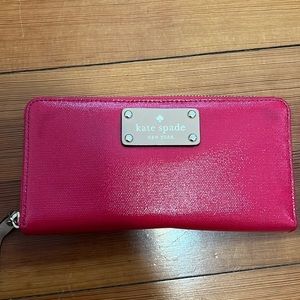 Hot pink KS long Wallet
